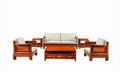 戴为红木 缅甸花梨沙发 红木沙发 中式沙发 TW玉堂富贵6件套-大果紫檀
