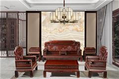 木缘红木 柬埔寨黑酸枝沙发 柬酸106沙发6件套（123） 黑酸枝沙发 新古典沙发 中式客厅 中式实木沙发 客厅系列