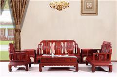 木缘红木 小叶红檀沙发（学名红铁木豆） 小叶红檀新金玉沙发6件套（123） 红檀沙发 新古典沙发 中式实木沙发 中式客厅 客厅系列