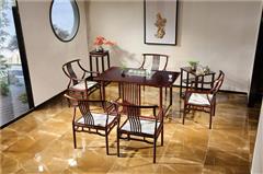 沽之大匠 赞比亚紫檀 血檀 东方传承茶桌 茶台 新中式红木家具 客厅茶室系列 现代中式家具
