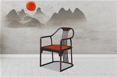 海強紅木 東方之信 刺猬紫檀 紅木家具 中式家具 新中式家具 椅凳系列 驚鴻圈椅