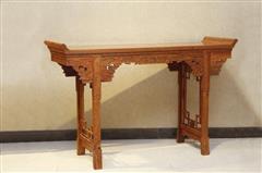 雅仕轩红木 缅甸花梨（大果紫檀）条案案台 客厅系列 新古典红木家具
