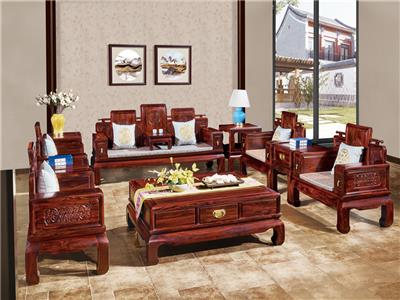 無名紅木 印尼黑酸枝沙發（學名闊葉黃檀） 無名紅木雅韻沙發11件套 中式古典沙發 紅木家具沙發 客廳系列