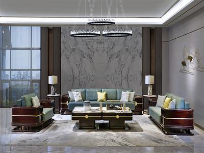 老周家居 上海老周红木 印尼黑酸枝（阔叶黄檀）客厅 大容系列现代中式沙发